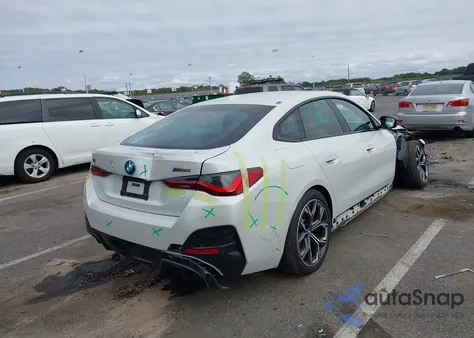 2024 BMW I4 M50 from USA, damaged, VIN WBY33AW02RFS40631